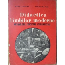 DIDACTICA LIMBILOR MODERNE. METODOLOGIA CERCETARII EXPERIMENTALE