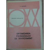 OPTIMIZAREA PROCESULUI DE INVATAMANT OPTIMIZAREA PROCESULUI DE INVATAMANT