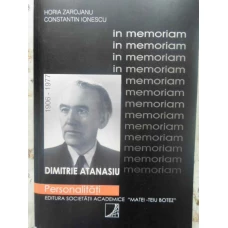 PROFESORUL UNIVERSITAR EMERIT ING. DIMITRIE I. ATANASIU. IN MEMORIAM