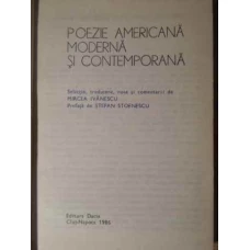 POEZIE AMERICANA MODERNA SI CONTEMPORANA