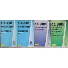 LOT 4 CARTI C.G. JUNG: PSIHOLOGIE SI ALCHIMIE VOL.1-2. PERSONALITATE SI TRANSFER. IMAGINEA OMULUI SI IMAGINEA LUI DUMNEZEU