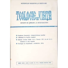 TEOLOGIE SI VIATA. REVISTA DE GANDIRE SI SPIRITUALITATE CRESTINA NR.11-12, NOIEMBRIE-DECEMBRIE 1994