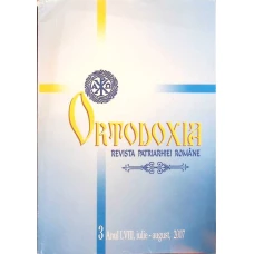 ORTODOXIA REVISTA PATRIARHIEI ROMANE ANUL LVIII IULIE-AUGUST 2007