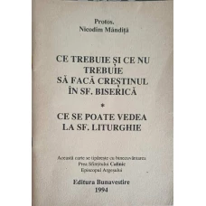 CE TREBUIE SI CE NU TREBUIE SA FACA CRESTINUL IN SF. BISERICA. CE SE POATE VEDEA LA SF. LITURGHIE