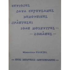 CUVIOSUL SAVA CUTOVLAHUL DUHOVNICUL SFANTULUI IOAN HOZEVITUL ROMANUL