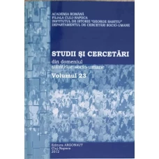 STUDII SI CERCETARI DIN DOMENIUL STIINTELOR SOCIO-UMANE VOL.23