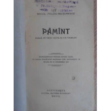 PAMANT. PIESA IN TREI ACTE SI UN TABLOU