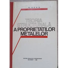 TEORIA STRUCTURALA A PROPRIETATILOR METALELOR