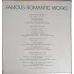 Famous Romantic Works. SETBOX 4 DISCURI VINIL
