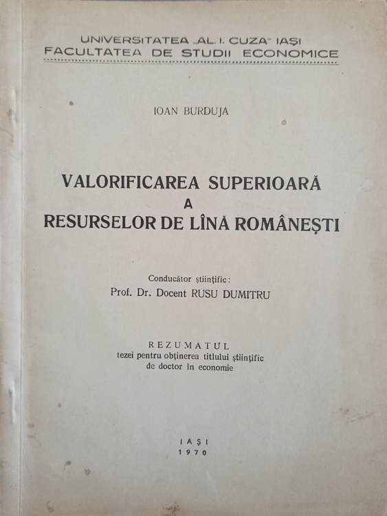 Vezi detalii pentru Valorificarea Superioara A Resurselor De Lana Romanesti