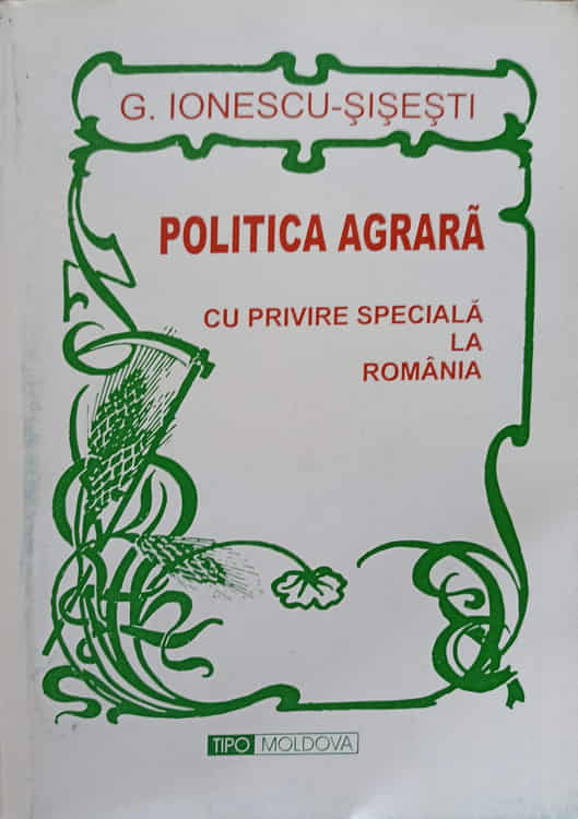 Politica Agrara Cu Privire Speciala La Romania