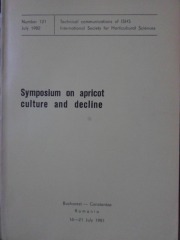 Vezi detalii pentru Symposium On Apricot Culture And Decline (cultura Si Declinul Caisului)