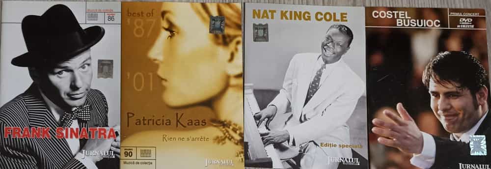 Set 4 Cd-uri Muzica Internationala (costel Busuioc, Nat King Cole, Patricia Kaas, Frank Sinatra)