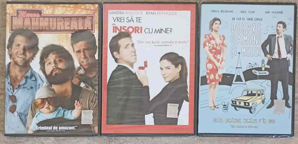 Lot 3 dvd-uri filme comedie: marea mahmureala; vrei sa te insori cu mine?' despre oameni si melci
