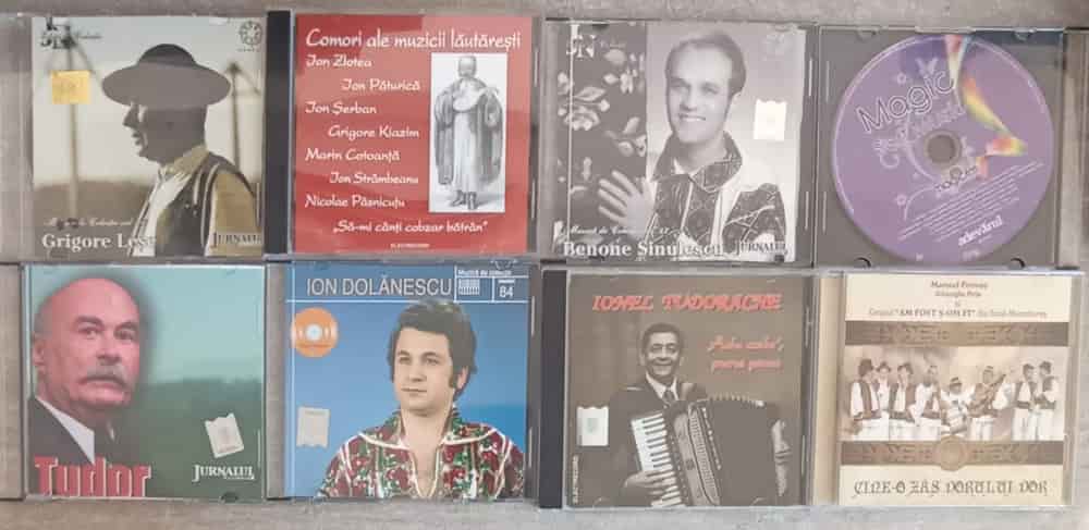 Vezi detalii pentru Lot 8 Cd-uri Muzica Populara Romaneasca/lautareasca