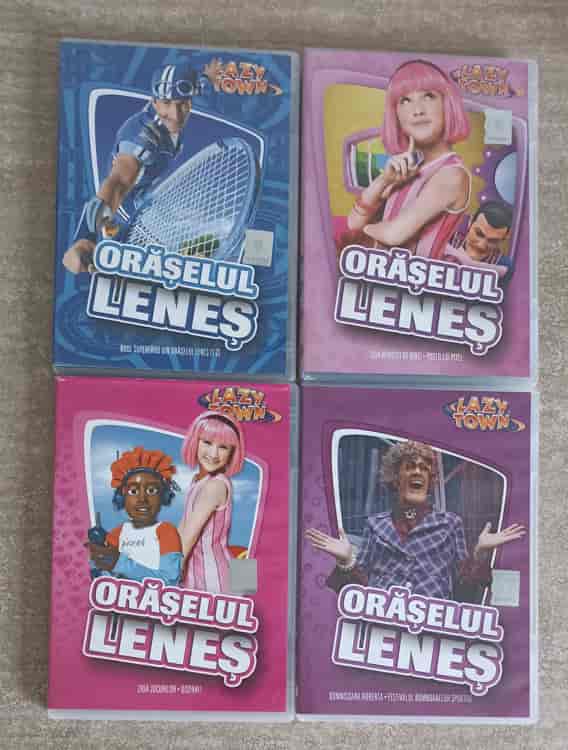 Lot 4 Dvd-uri Desene Lazy Town - Oraselul Lenes