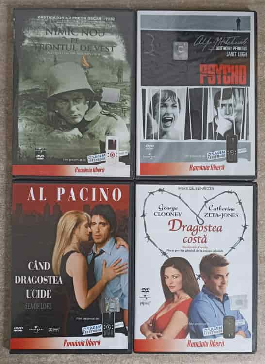 Lot 4 Dvd-uri Filme By Romania Libera