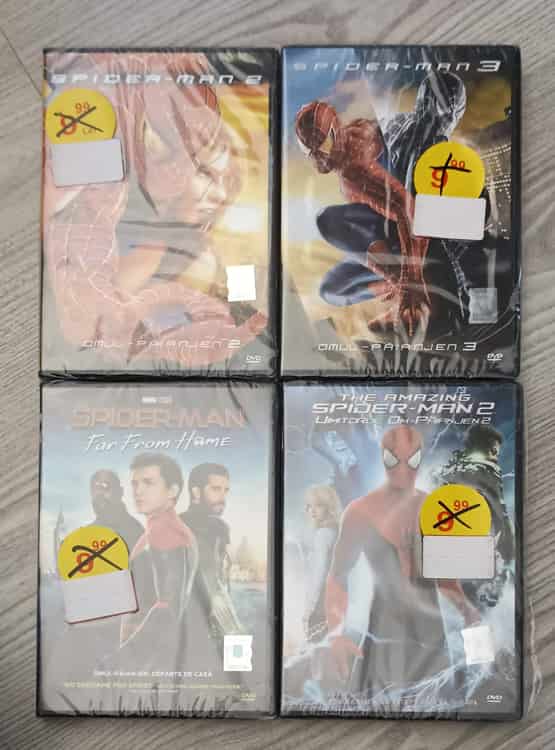 Lot 4 Dvd-uri Filme Cu Spider-man