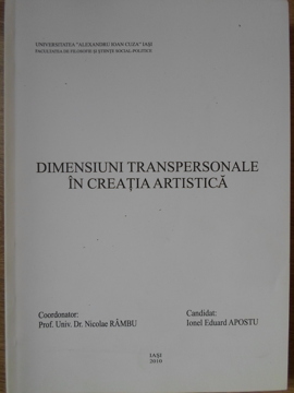 Dimensiuni Transpersonale In Creatia Artistica