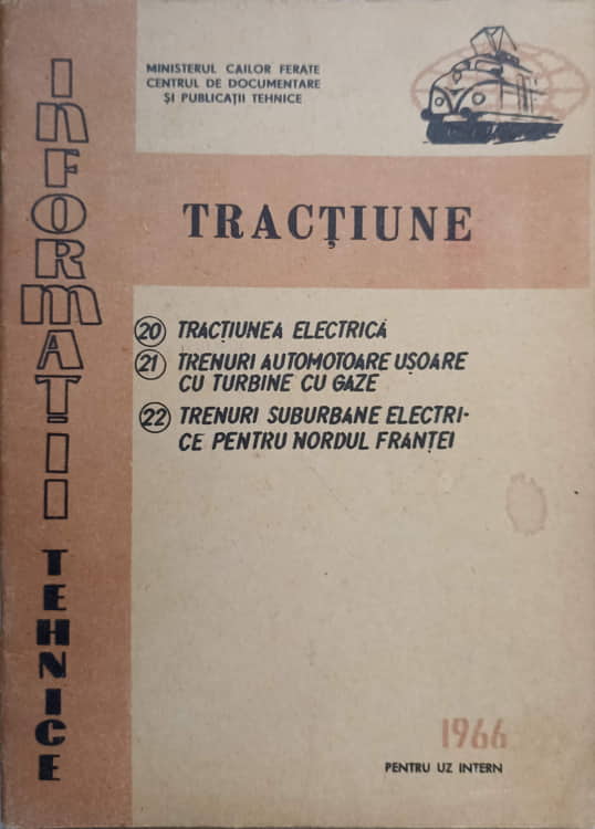 Tractiune. Tractiunea Electrica. Trenuri Automotoare Usorare. Trenuri Suburbane