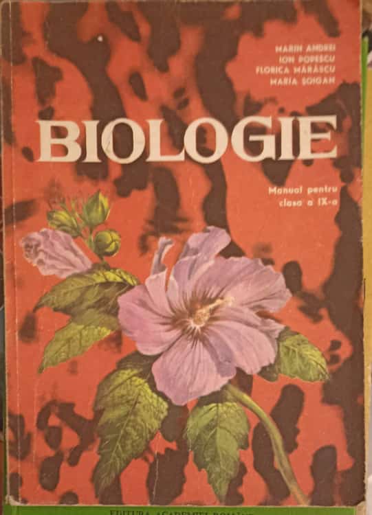 Vezi detalii pentru Biologie, Manual Pentru Clasa A Ix-a