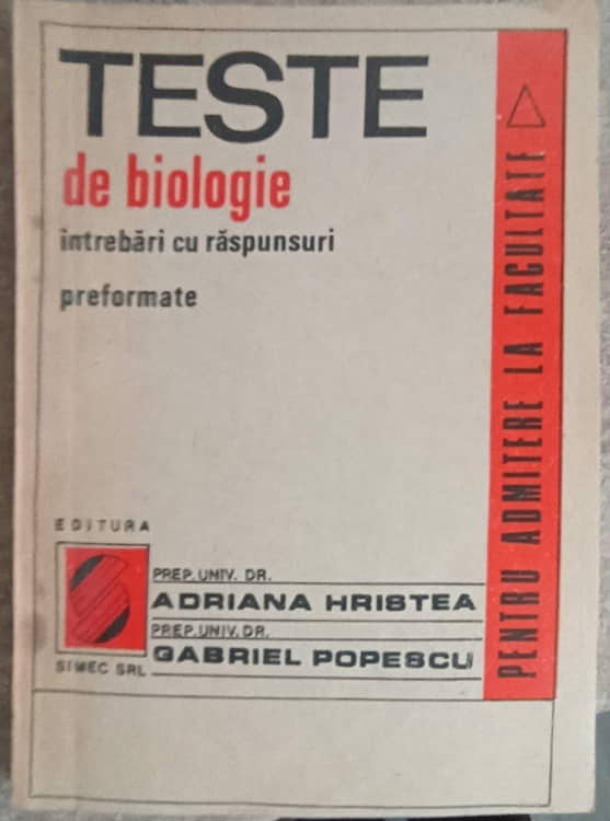 Vezi detalii pentru Teste De Biologie. Intrebari Cu Raspunsuri Preformate