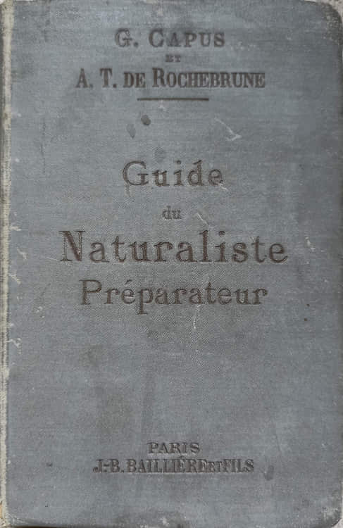 Guide Du Naturaliste Preparateur