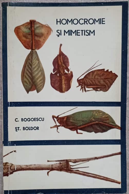 Vezi detalii pentru Homocromie Si Mimetism