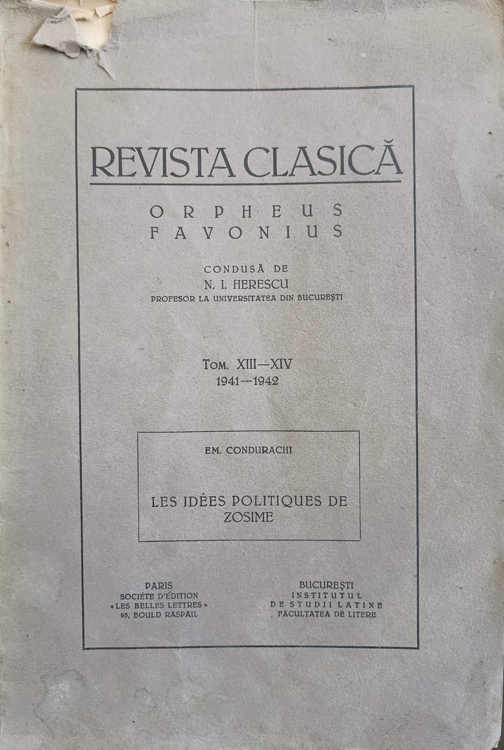 Revista Clasica Orpheus Favonius Tom. Xiii-xiv 1941-1942