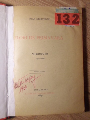 Flori De Primavara Viersuri 1874-1880