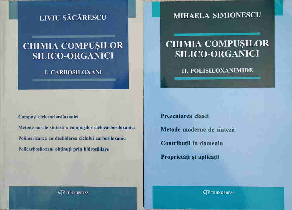 Vezi detalii pentru Chimia Compusilor Silico-organici Vol.1-2 Carbosiloxani. Polisiloxanimide