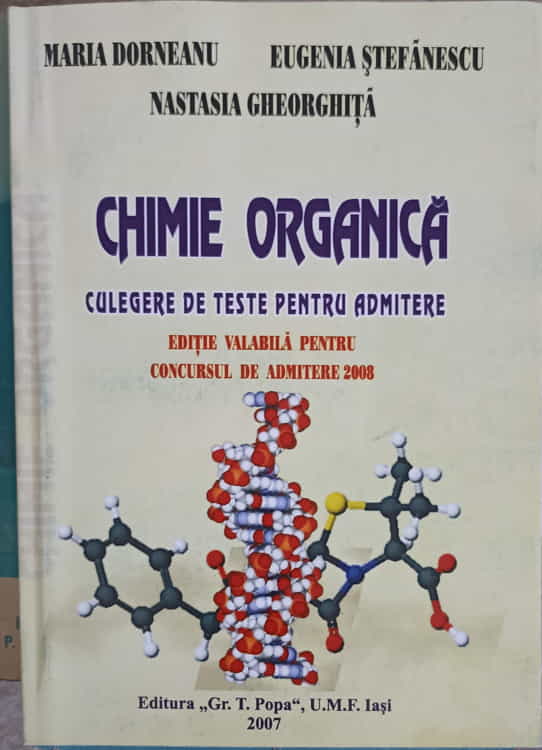 Chimie Organica Culegere De Teste Pentru Admitere