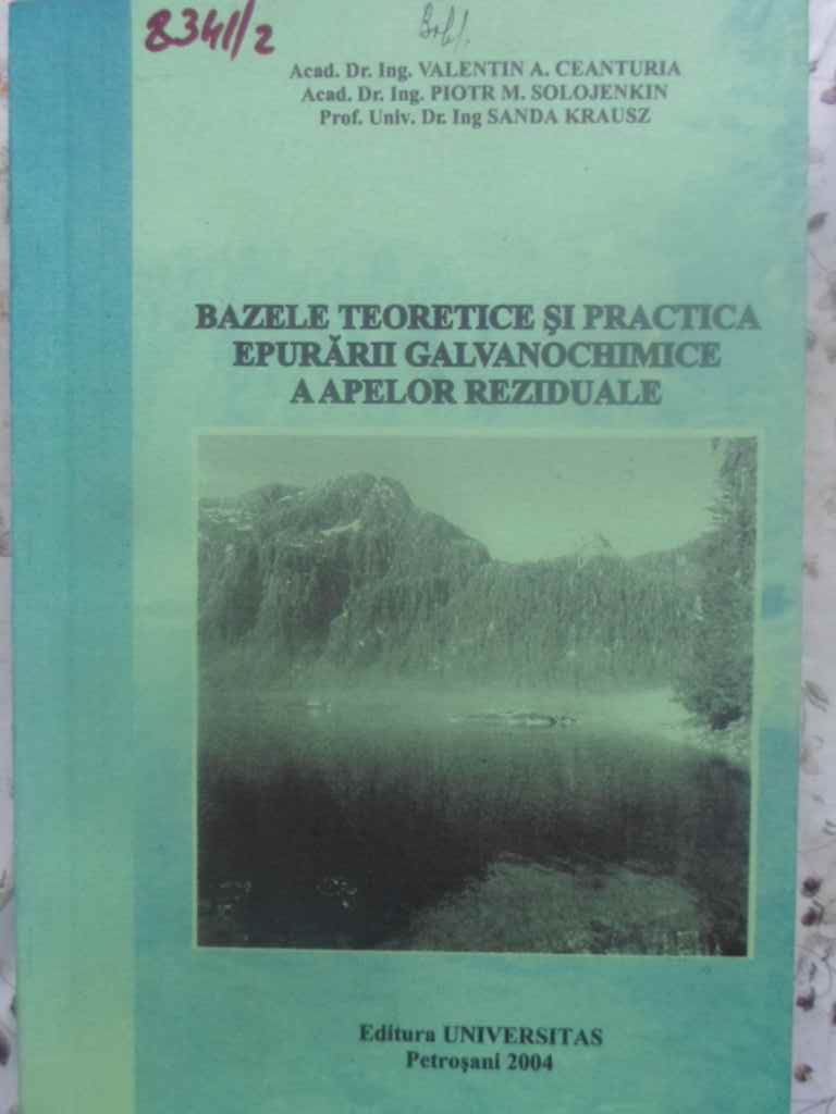 Bazele Teoretice Si Practica Epurarii Galvanochimice A Apelor Reziduale