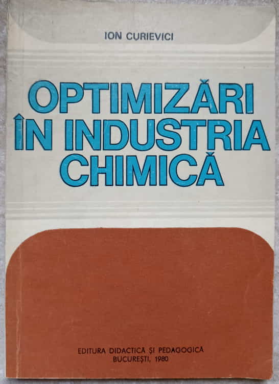 Vezi detalii pentru Optimizari In Industria Chimica