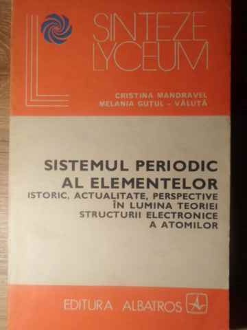 Sistemul Periodic Al Elementelor. Istoric, Actualitate, Perspective In Lumina Teoriei Structurii Electronice A Atomilor