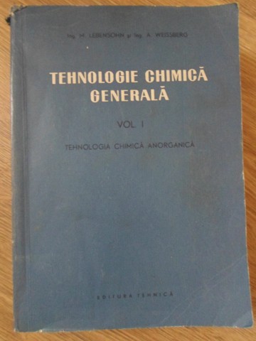 Tehnologie Chimica Generala Vol.1