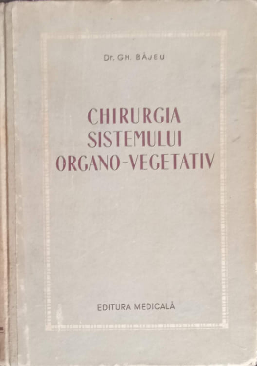 Chirurgia Sistemului Organo-vegetativ