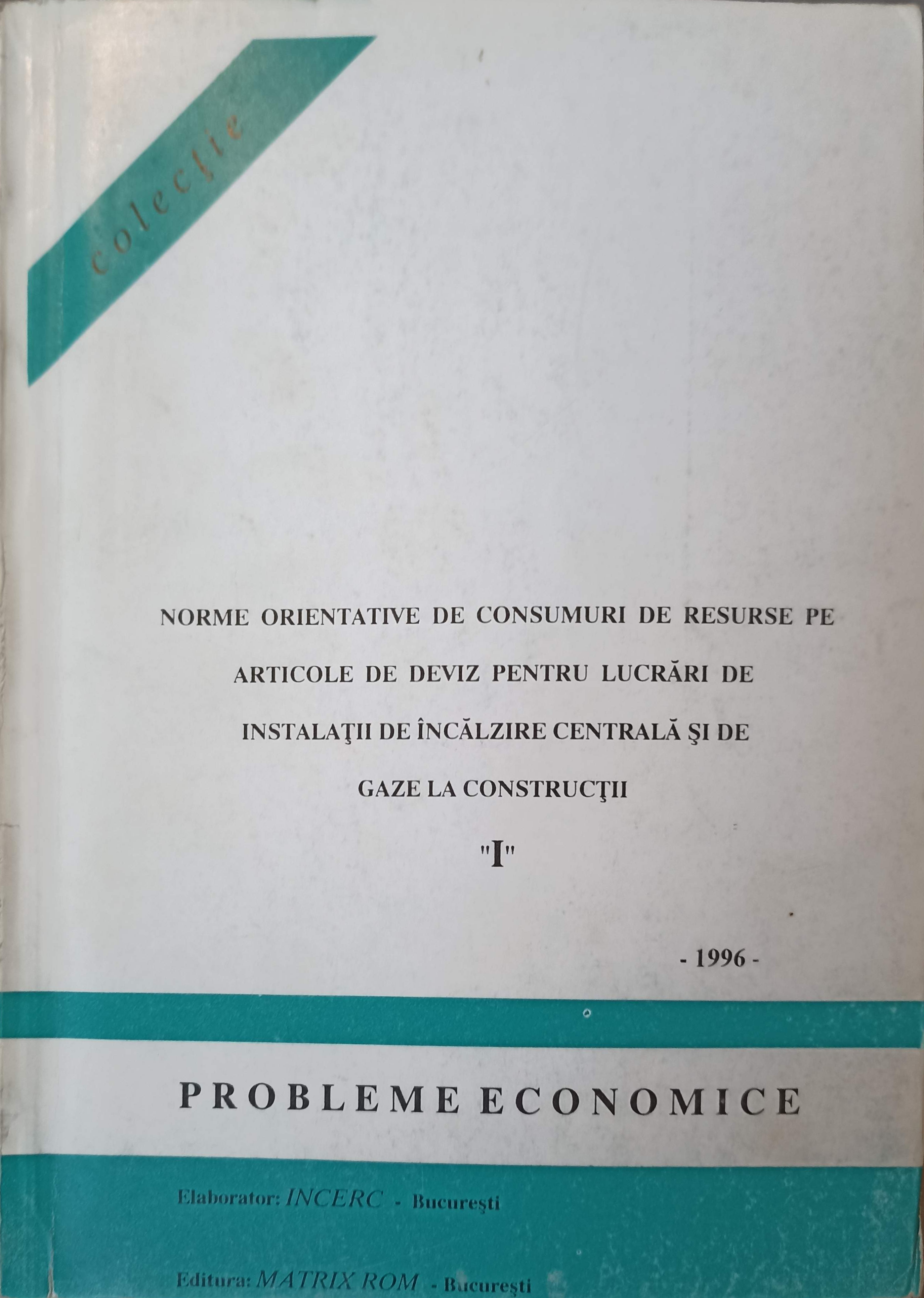 Norme Orientative De Consumuri De Resurse Pe Articole De Deviz Pentru Lucrari De Instalatii De Incalzire Centrala Si De Gaze La Constructii 