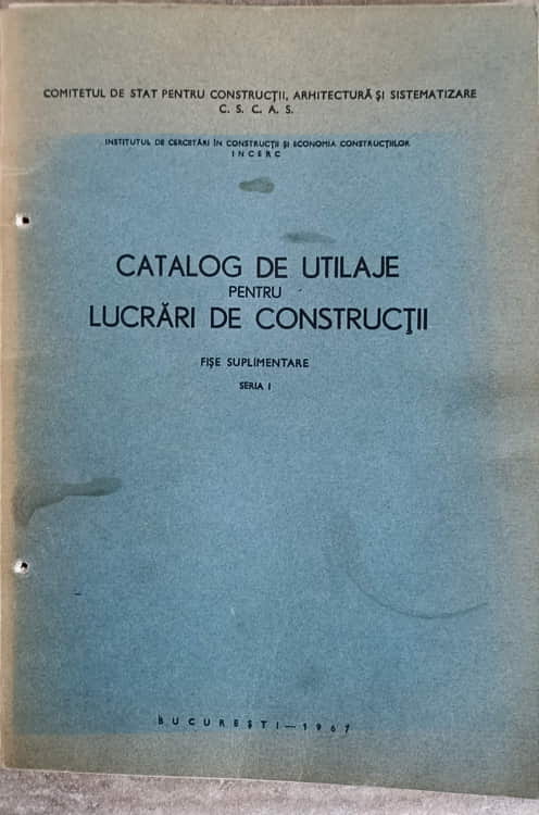 Catalog De Utilaje Pentru Lucrari De Constructii