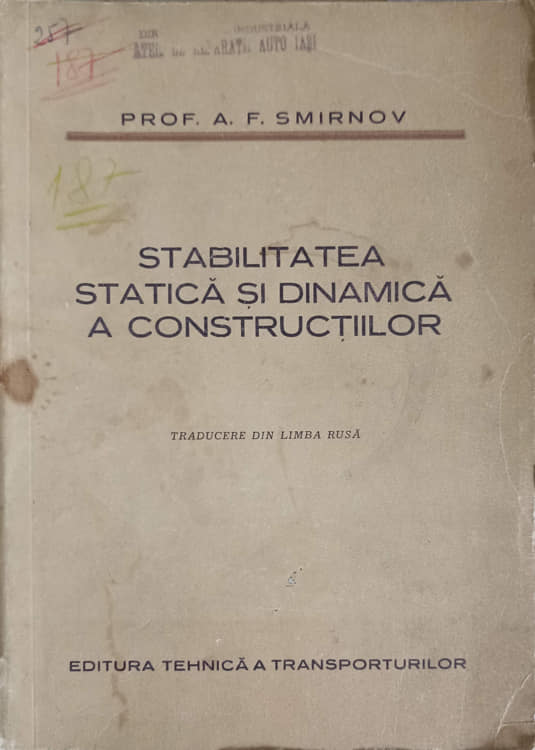 Stabilitatea Statica Si Dinamica A Constructiilor