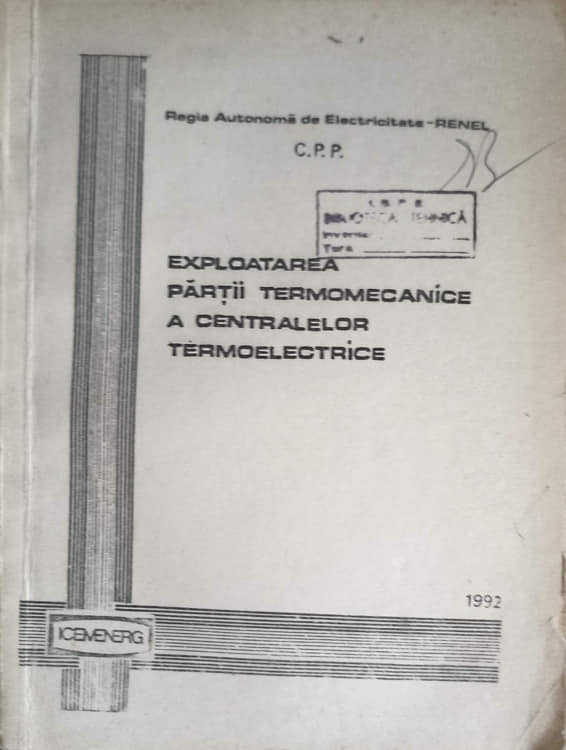 Exploatarea Partii Termomecanice A Centralelor Termoelectrice