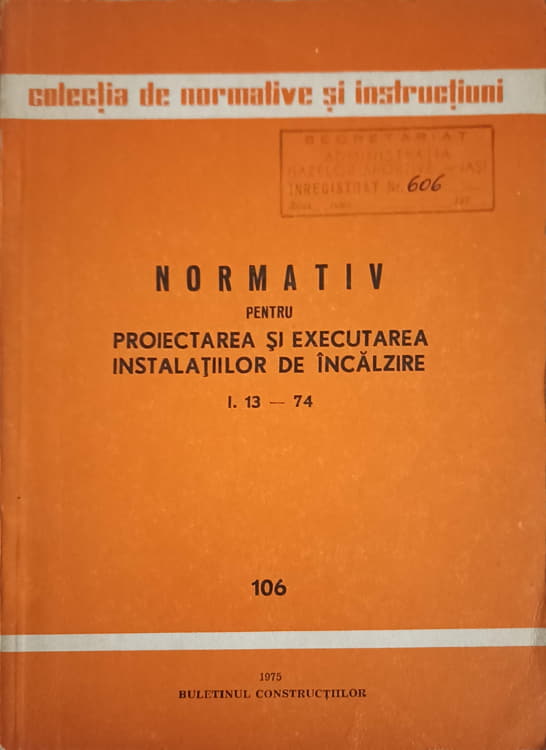 Normativ Pentru Proiectarea Si Executarea Instalatiilor De Incalzire I. 13-74