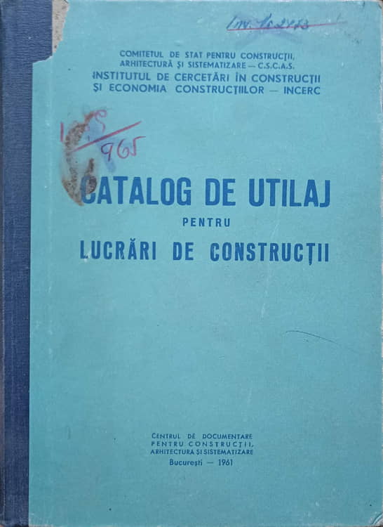 Catalog De Utilaj Pentru Lucrari De Constructii