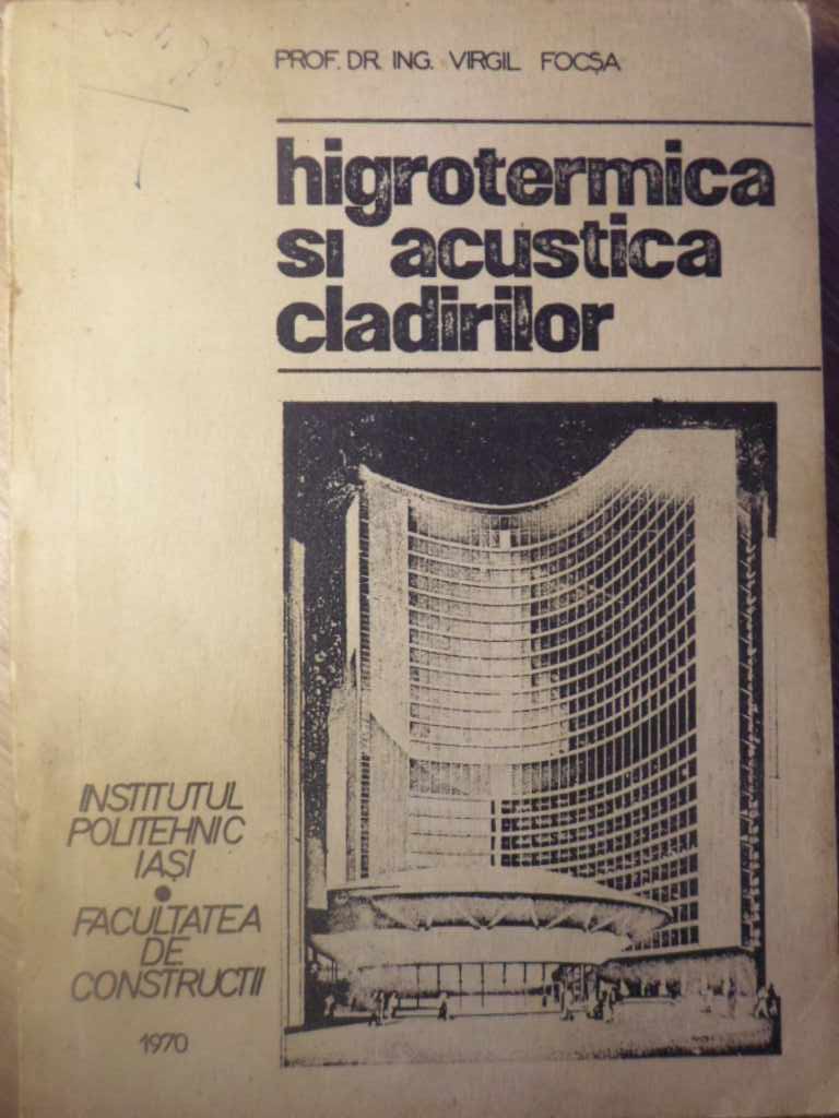 Higrotermica Si Acustica Cladirilor