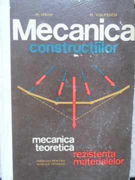 Mecanica Constructiilor. Mecanica Teoretica, Rezistenta Materialelor. Manual Pentru Scolile Tehnice