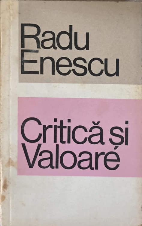 Critica Si Valoare