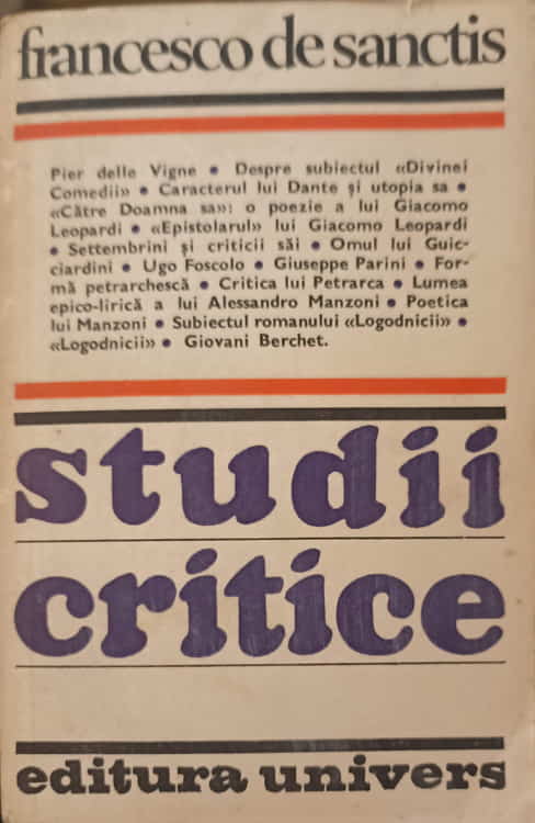 Vezi detalii pentru Studii Critice