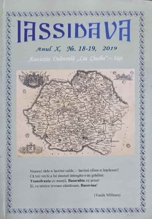 Vezi detalii pentru Iassidava - Revista Culturala Anul X, Nr. 18-19, 2019