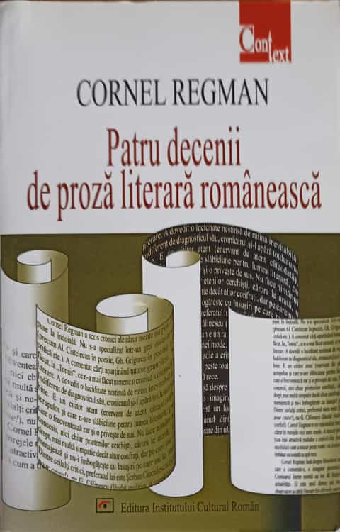 Vezi detalii pentru Patru Decenii De Proza Literara Romaneasca