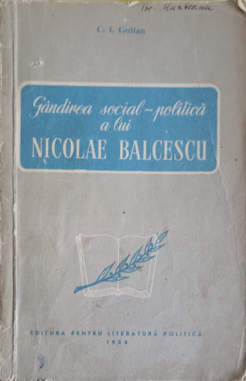 Gandirea Social-politica A Lui Nicolae Balcescu